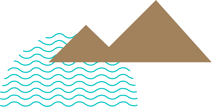 Illustration maontagne et lac