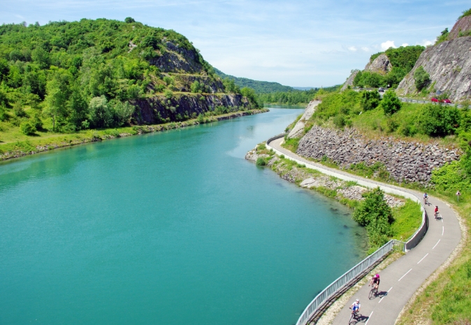 ViaRhôna en vélo : De la source du Rhône aux rivages de la Méditerranée à vélo